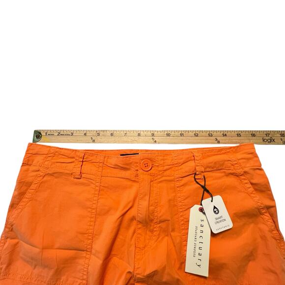 Sanctuary Orange Shorts Size 28 NWT - Picture 5 of 6